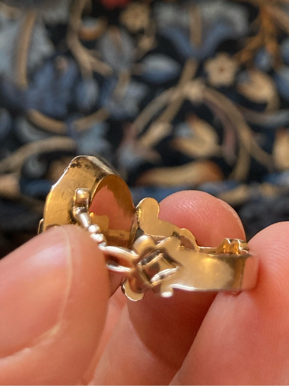 Antique Victorian? Carved Carnelian Intaglio Engraved Gold Ring - Picture 11 of 17